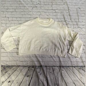 H&M cream top